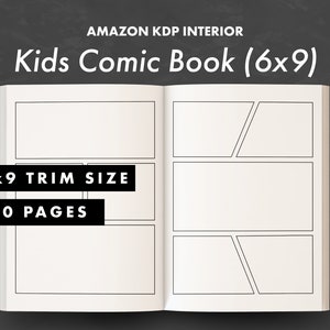 KDP Interior - Kids Comic Book - 6x9 - 120 Pages - Ready to Upload