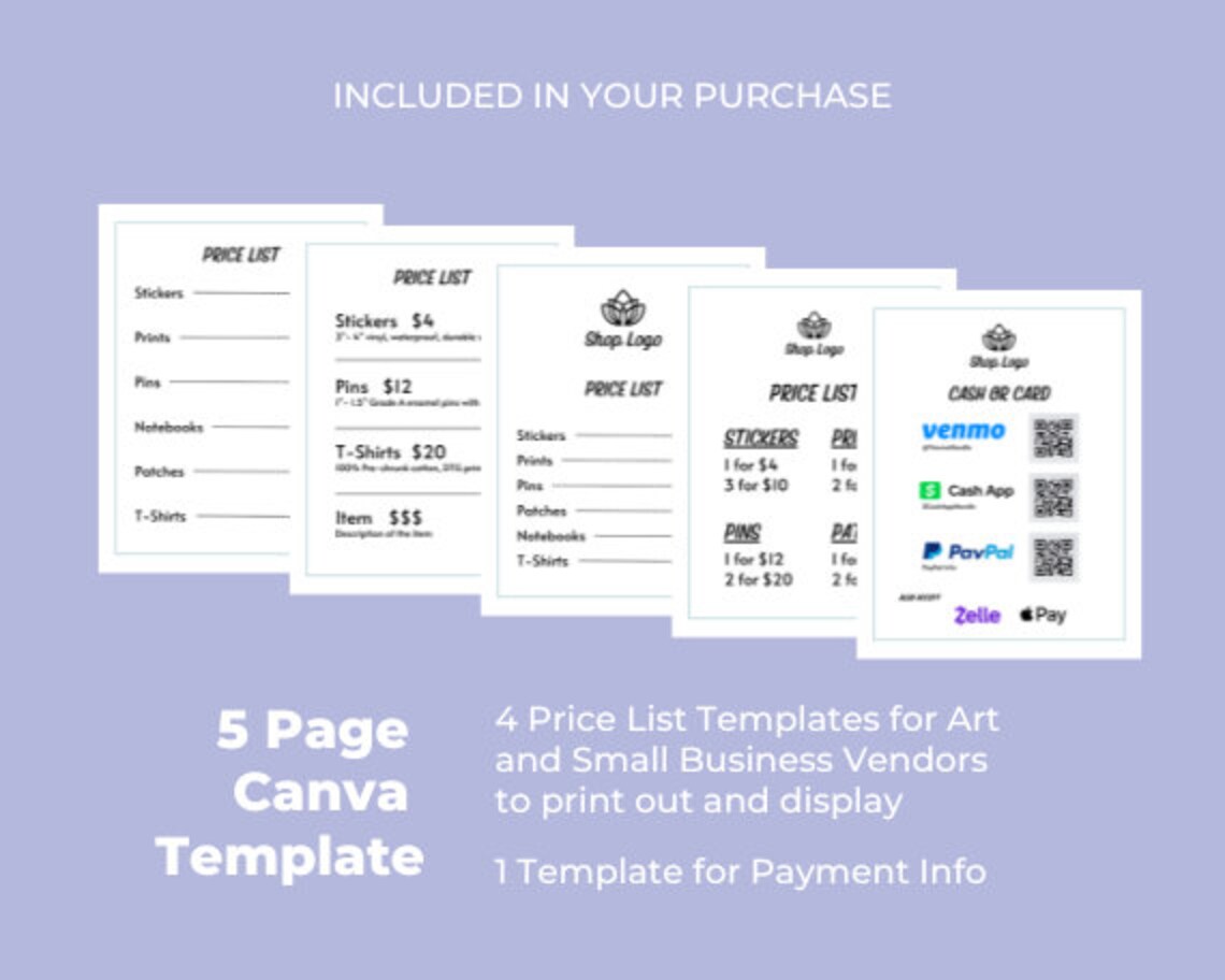 Vendor Price List Template Price List Template for Small Business and