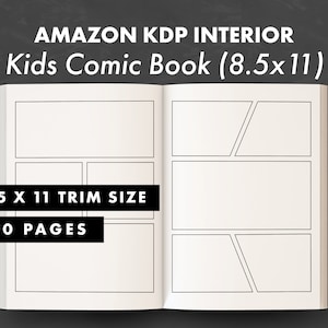 KDP Interior - Kids Comic Book - 8.5x11 - 120 Pages - Ready to Upload