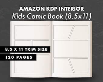 KDP Interior - Kids Comic Book - 8.5x11 - 120 Pages - Ready to Upload