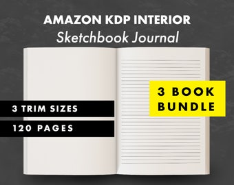 Paquete KDP - Cuaderno de bocetos - Listo para cargar - KDP Interior
