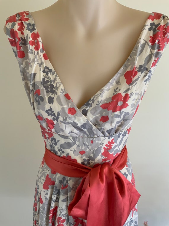 Silk 1950s Inspired Dress. Elegant Floral Vintage… - image 1