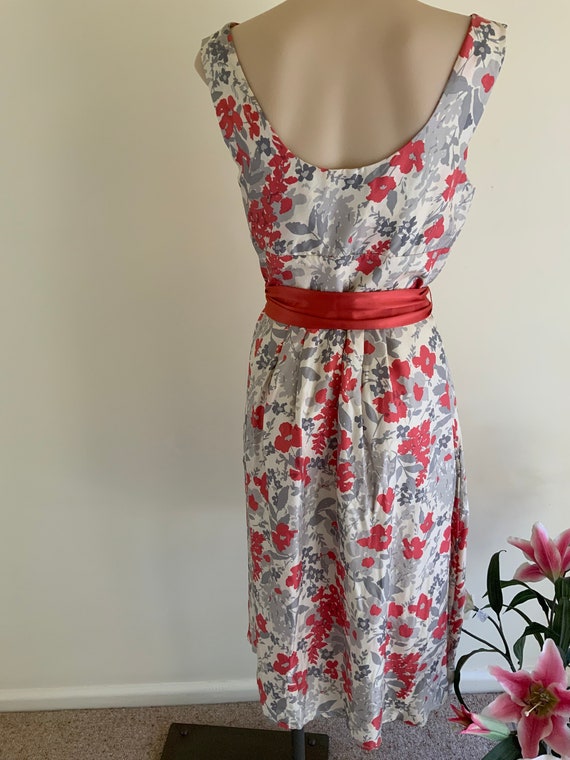 Silk 1950s Inspired Dress. Elegant Floral Vintage… - image 7