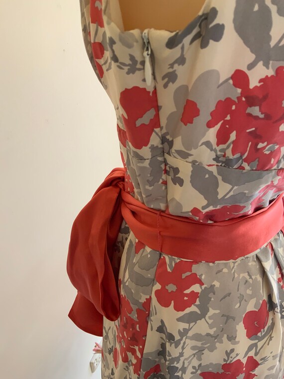Silk 1950s Inspired Dress. Elegant Floral Vintage… - image 5