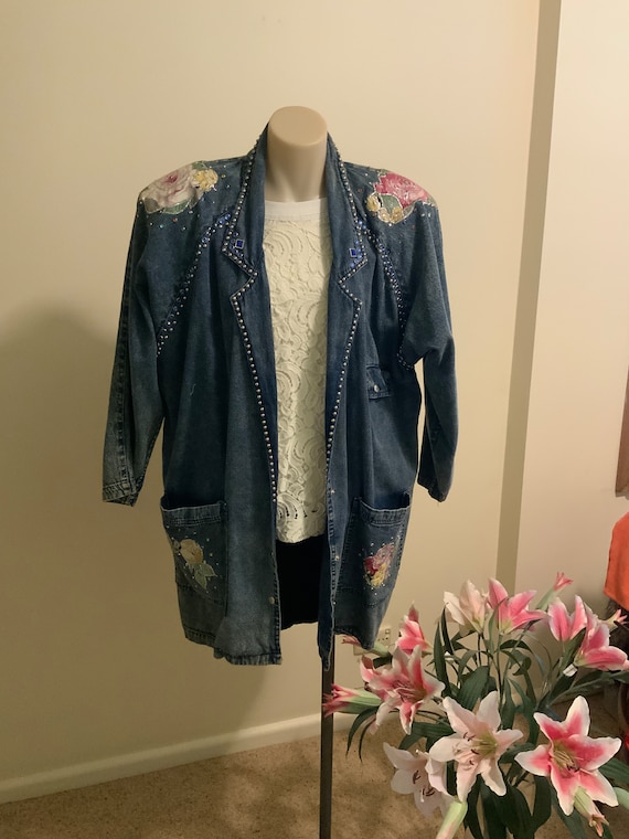 Vintage 1980s Denim Jacket - image 1