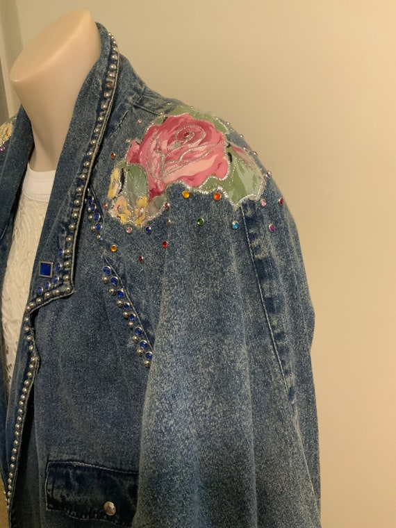 Vintage 1980s Denim Jacket - image 3