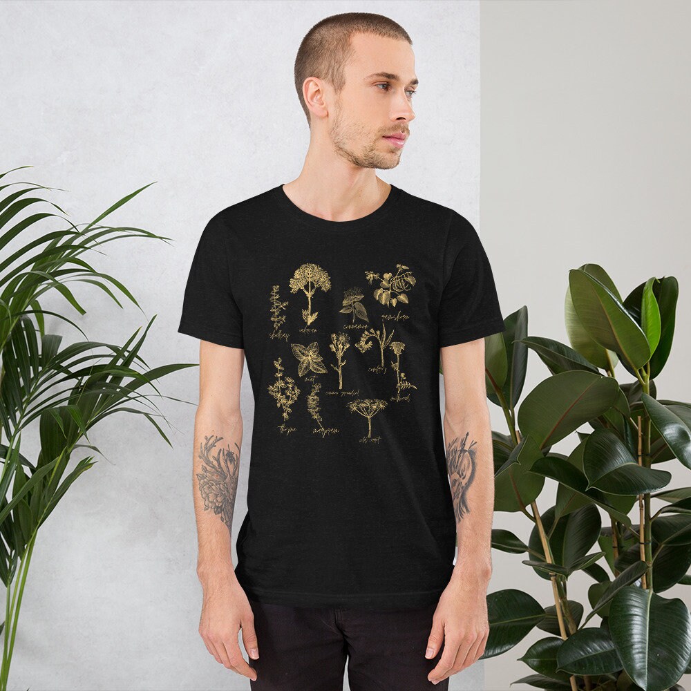 Botany Oversized TShirt Mandrake Herbal Tee Boho Witchy 