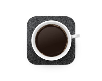 Posavasos de lana y corcho / Fieltro y corcho / Juego de 4 / Juego de montaña rusa de bebida / Regalo para ella / Regalo para él