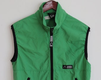 Vintage Y2K Sierra Designs Lightweight Hiking Vest Green Men's Size Medium Used Gorpcore Outdoor