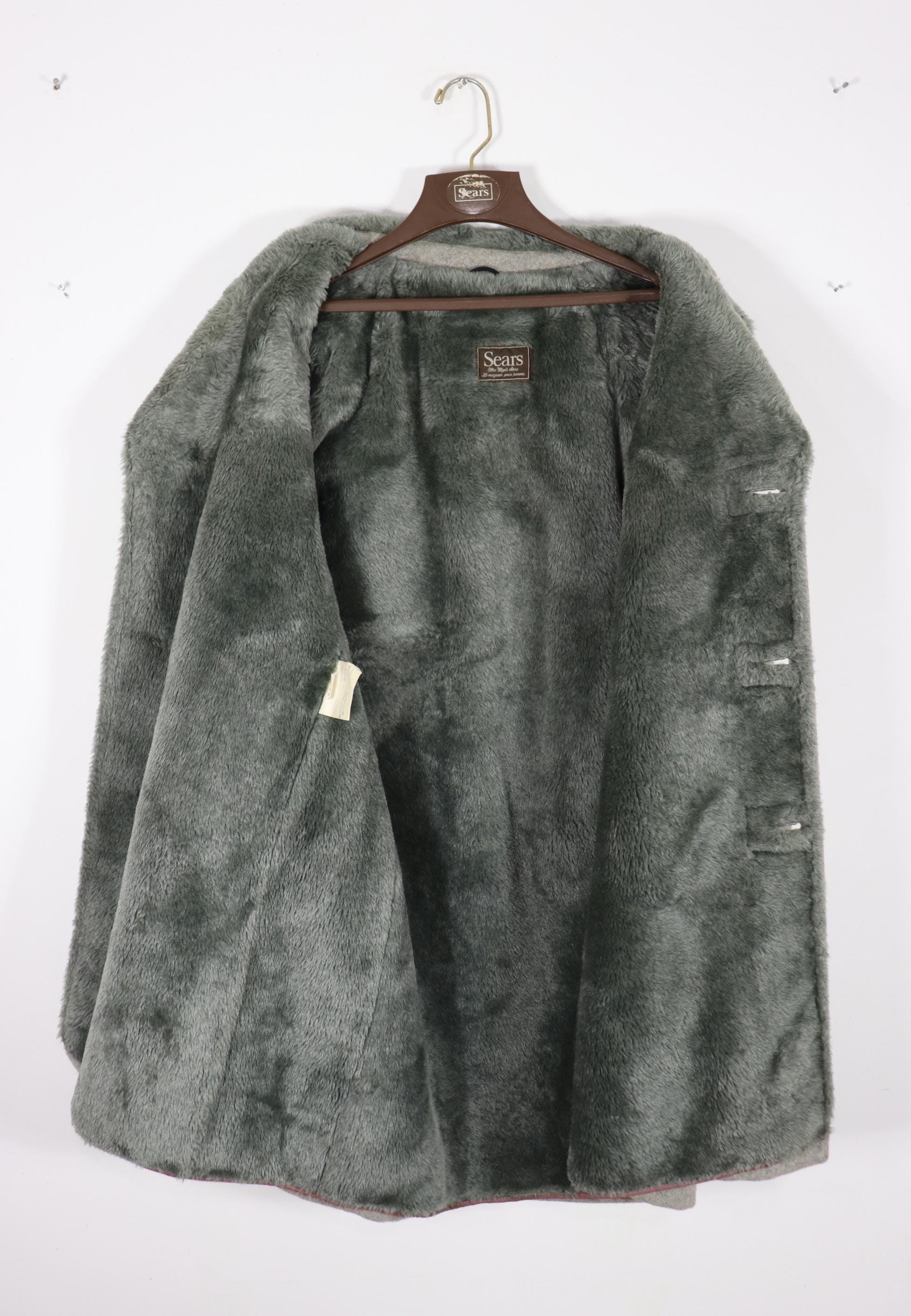 Vintage 70s/80s Sears Wool Coat Gray Men's Size Large/42 Vintage 70s/80s Sears Wool Coat Gray Men's Size Large/42