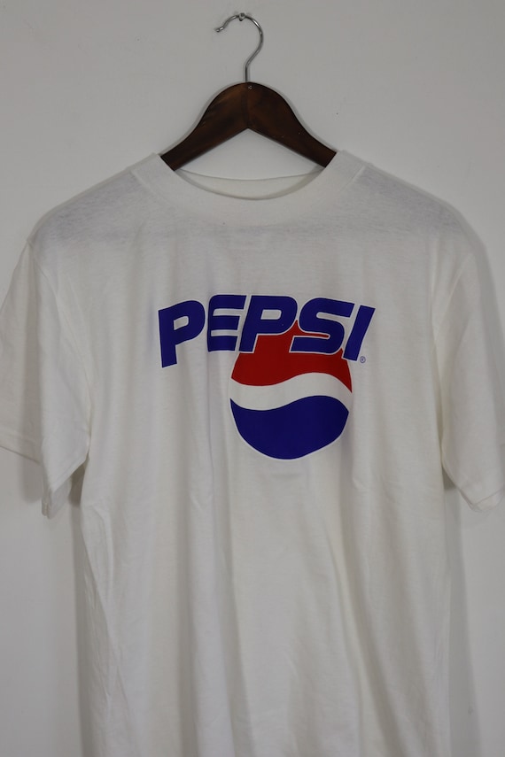 Vintage 1990s/Y2K Hanes Pepsi Logo T-Shirt White … - image 2