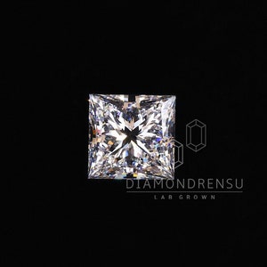 Diamante de talla princesa, diamante cultivado en laboratorio de 3,01 quilates, diamante F/VS1 con certificación IGI, diamante de laboratorio para anillo de compromiso personalizado, talla excelente