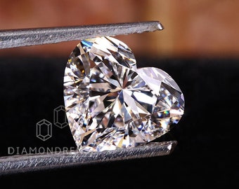 Heart Shape Lab Created Diamond, IGI Certified Lab Grown Diamond D/VS1, Diamond for Engagement Ring or Pendant, Diamond Gift for Women
