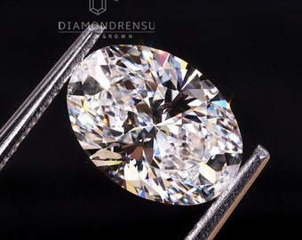 IGI Certified Oval Lab Grown Diamond, 1.20 CT Oval Cut D/VVS2 Lab Created Diamond, Oval Shape Diamond for Custom Engagement Ring for Women