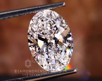 IGI Certified Oval Lab Grown Diamond for Custom Engagement Ring, 1.62 CT Oval Cut Lab Created Diamond D/VS1, Excellent Cut Diamond for Women