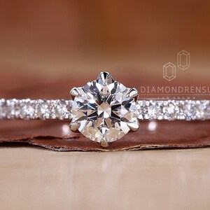 2 Carat Round Diamond Ring by Diamondrensu - Top View