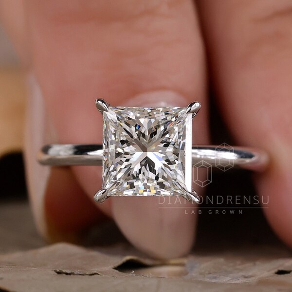 Lab Created Diamond Rings Etsy