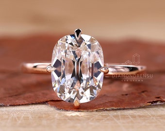 Vintage Old Mine Cut Diamond Engagement Ring, Solitaire Diamond Ring, IGI Certified, Ring for Women, Anniversary Gift, Compass Prong Setting
