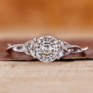 Portuguese Cut Diamond Solitaire Engagement Ring, IGI Certified Lab Grown Diamond, Wedding Ring, Handmade Portuguese Solitaire, Diamond Ring