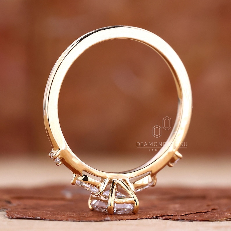 five stone diamond ring