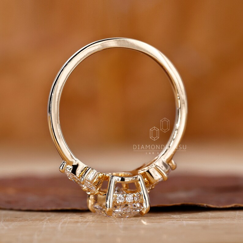 lab created diamond ring