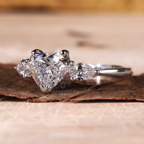 Sideways Heart Diamond Ring - deJonghe Original Jewelry