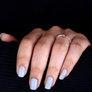 Alternating Diamond Eternity Band, 0.64 TW Marquise and Baguette Cut ...