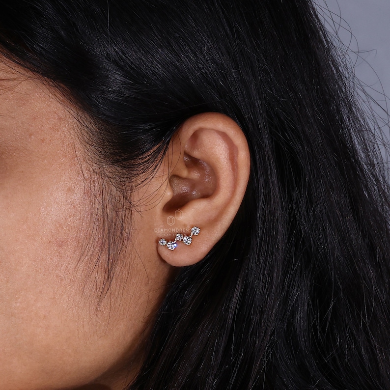 lab grown diamond earrings