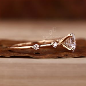 distance pave engagement ring