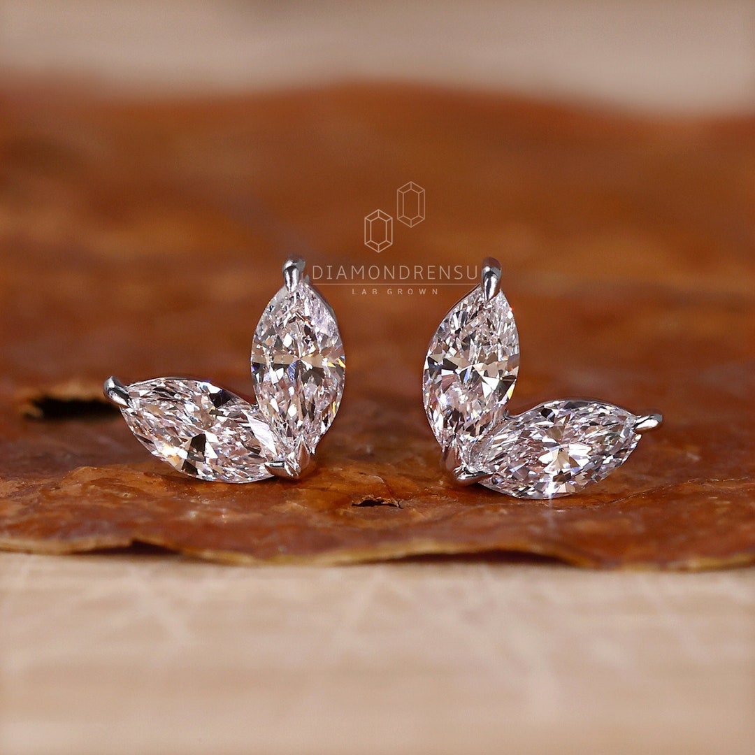 Marquise Dandelion Earrings