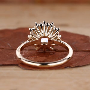 Artistic view of the lab grown diamond ring by Diamondrensu, highlighting craftsmanship