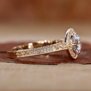 heritage style diamond ring