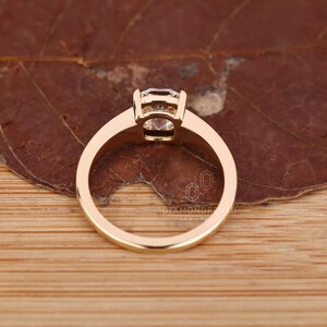 Cushion Old Mine Cut Diamond Solitaire Engagement Ring, Tapered Shank ...