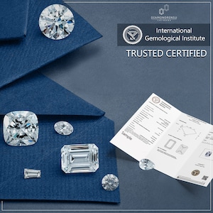 Oval Three Stone Diamond Engagement Ring for Women, 1 to 3 Ct Certified