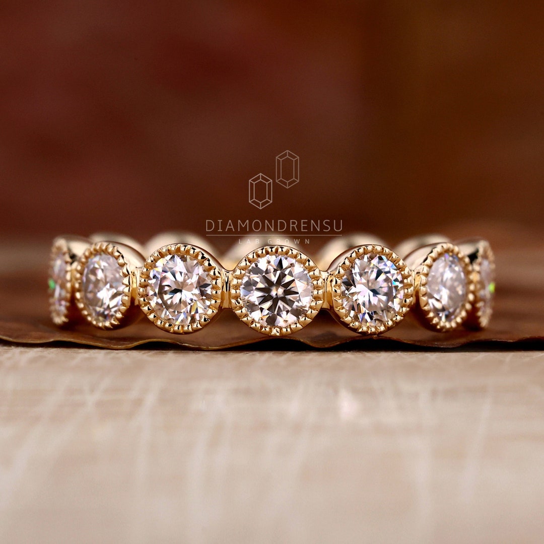 18K Yellow Rose White Gold Filled Comfort Fit Wedding Band Ring - Unisex