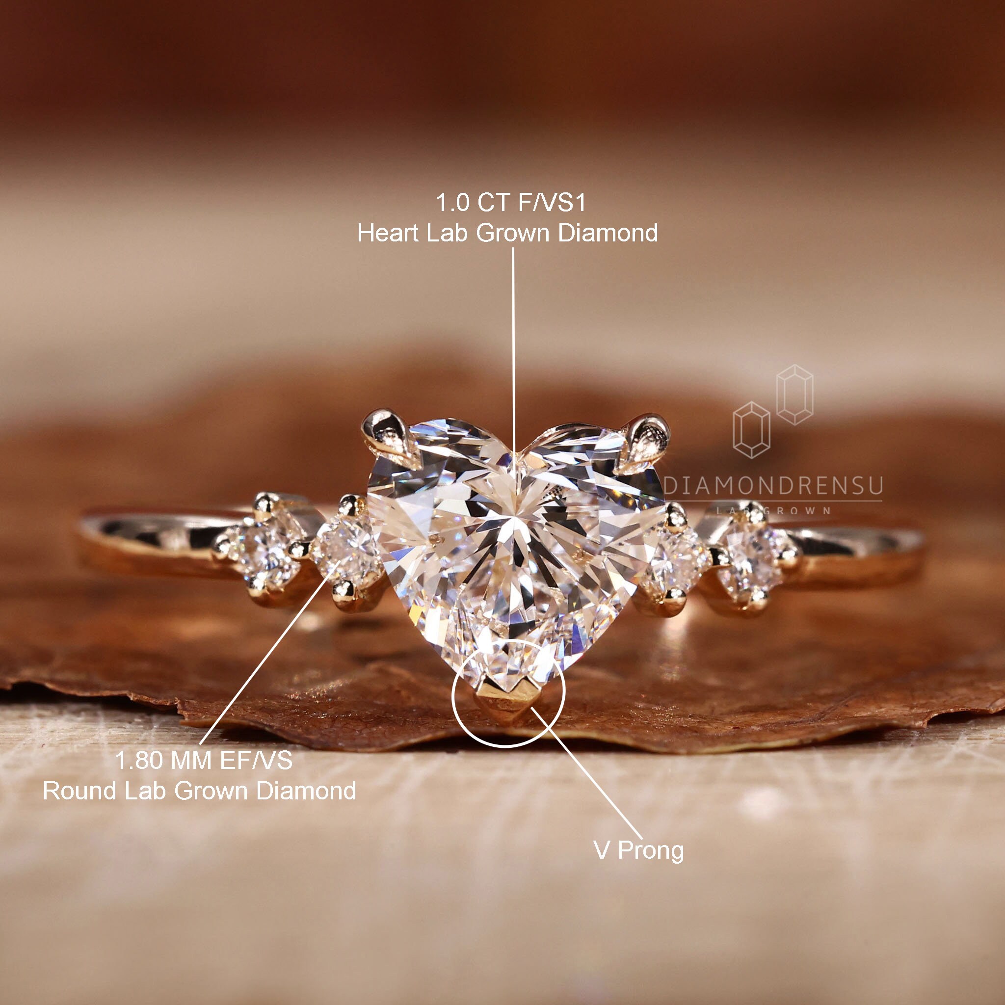 ハートラボグロウンダイヤモンド2.00ct D-VS1