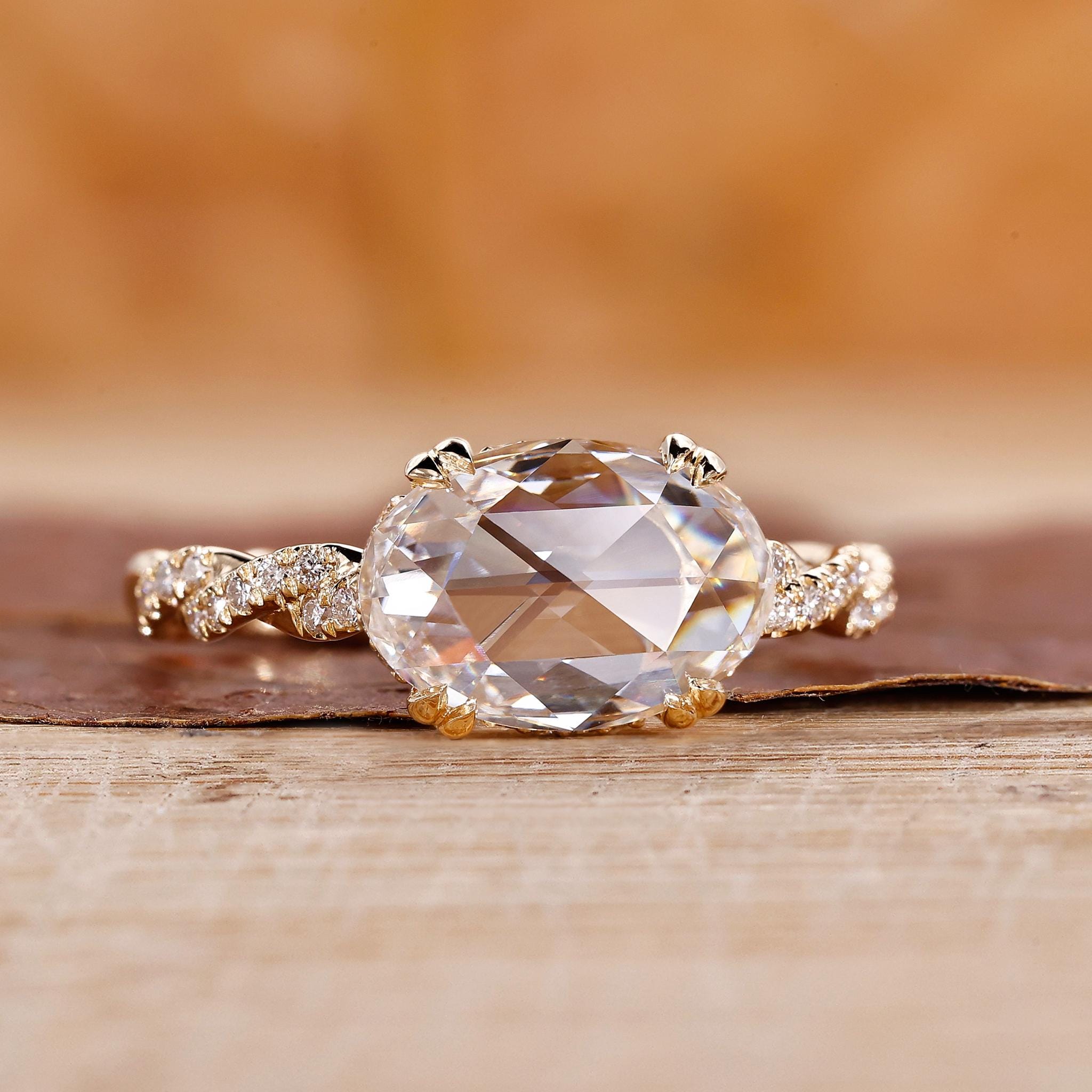 hum ROSE CUT DIAMOND PAVE RING 10号 hum ROSE CUT DIAMOND PAVE RING 10号