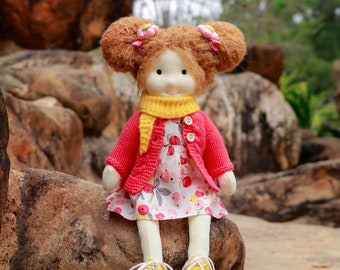 Personalized Waldorf Doll - Unique Rag Doll with Exquisite Box Plush Doll Birthday Gift For Her Customized Handmade Gift