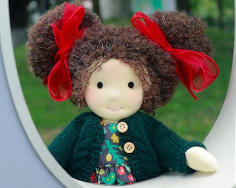 Waldorf Doll Handmade Rag Doll - Personalized Collectors Plush Doll Birthday Gift  for Kids with Beautiful Gift Box