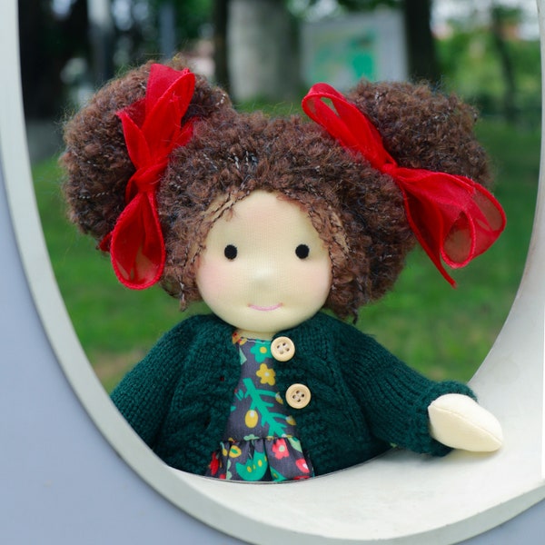 Waldorf Doll Handmade Rag Doll - Personalized Collectors Plush Doll Birthday Gift  for Kids with Beautiful Gift Box