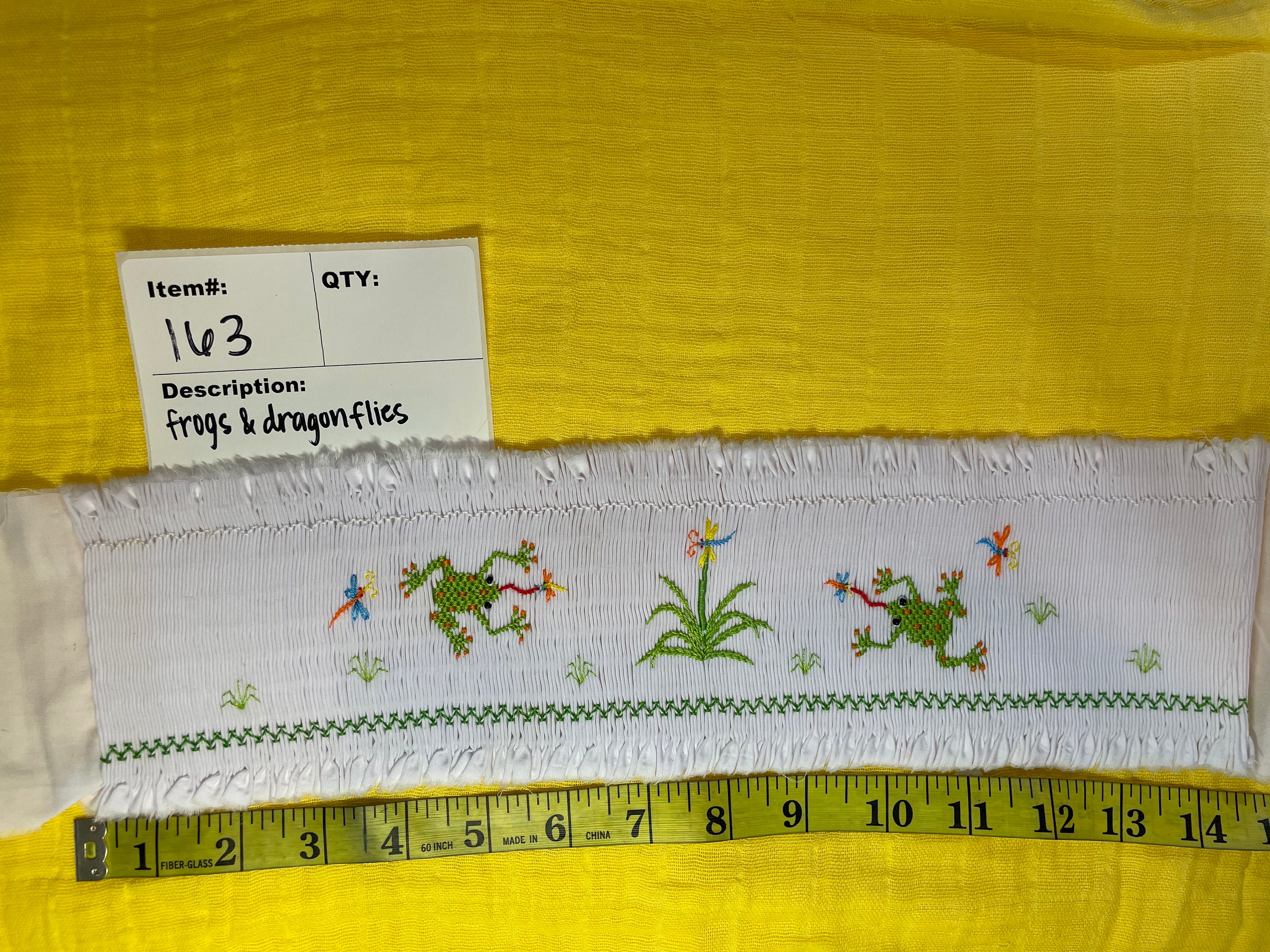Dragonfly Smocking Pattern Lady Bugs & Dragonflies PRE Smocked Insert, Sewing Supplies - Etsy