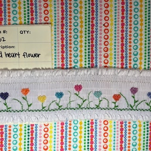 PRE SMOCKED Floral Insert, Sewing Supplies, Smocking, Tulips, Pansy, Vase, Morning Glory