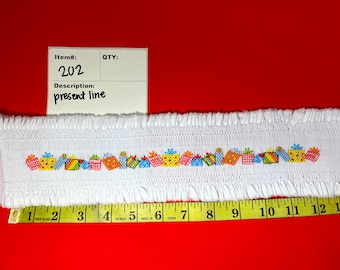 PRE SMOCKED Floral Insert, Sewing Supplies, Smocking, Teacups, Hearts, Angels, Flowers