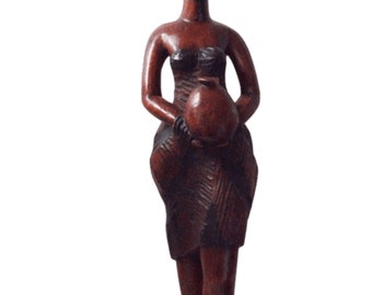 Woman wooden statue, Woman statue, Woman wooden figurine, Mahogany wood figurine, hand carved figurine, hand carved statue.