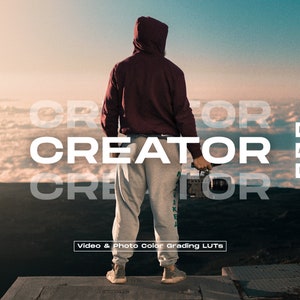 15 Creator Film LUTs for Color Grading Video and Photo | Adobe After Effects | Premiere Pro | Photoshop | Final Cut & more | CUBE