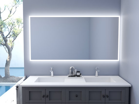 Led vanity bathroom mirror outlet