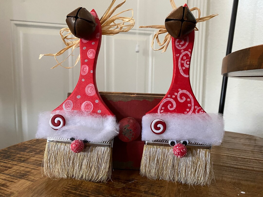 Paintbrush Santa - Etsy