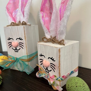 Wooden Bunny Blocks - Etsy