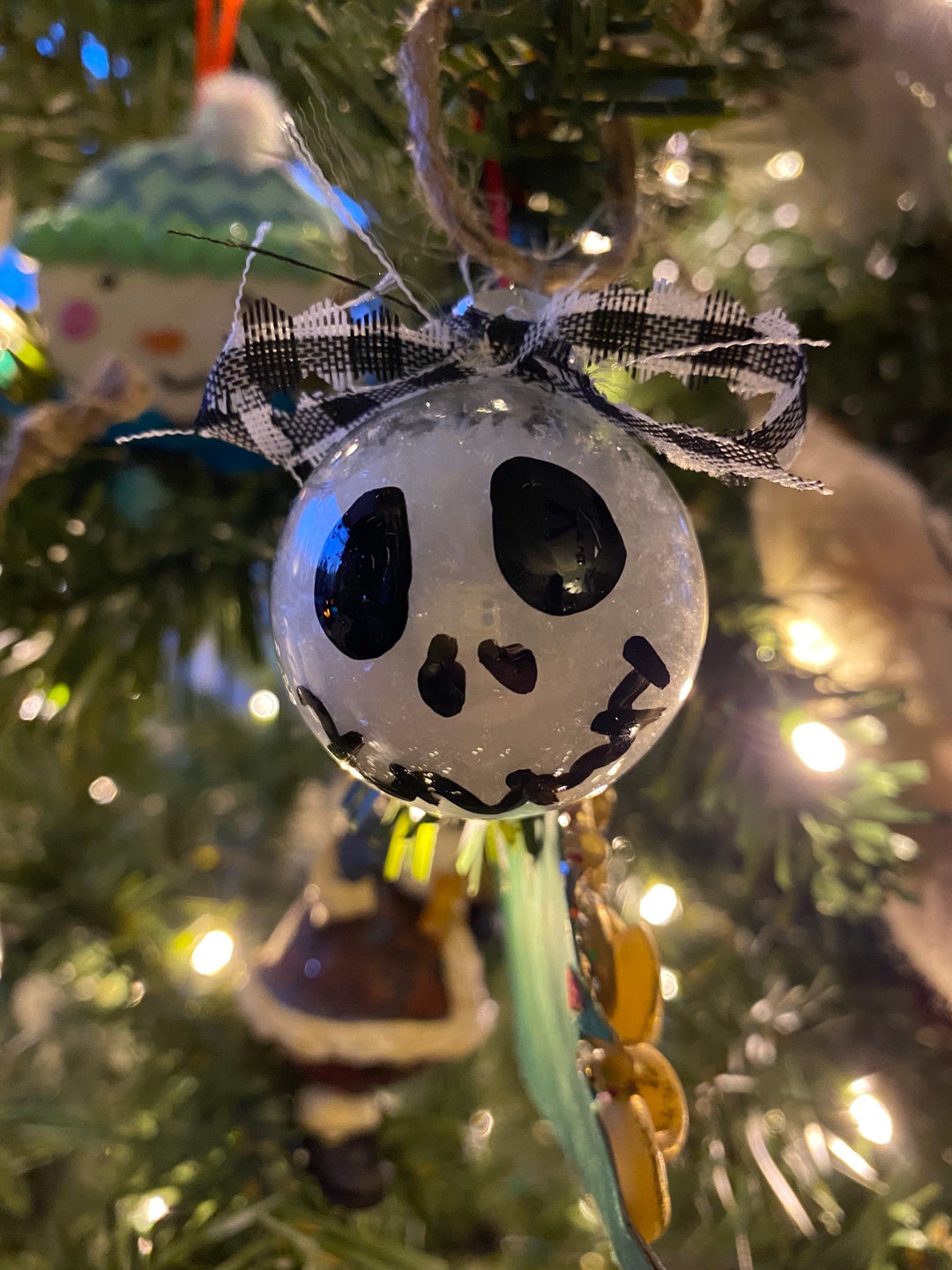 Jack Skellington Ornament Set of 3 Etsy