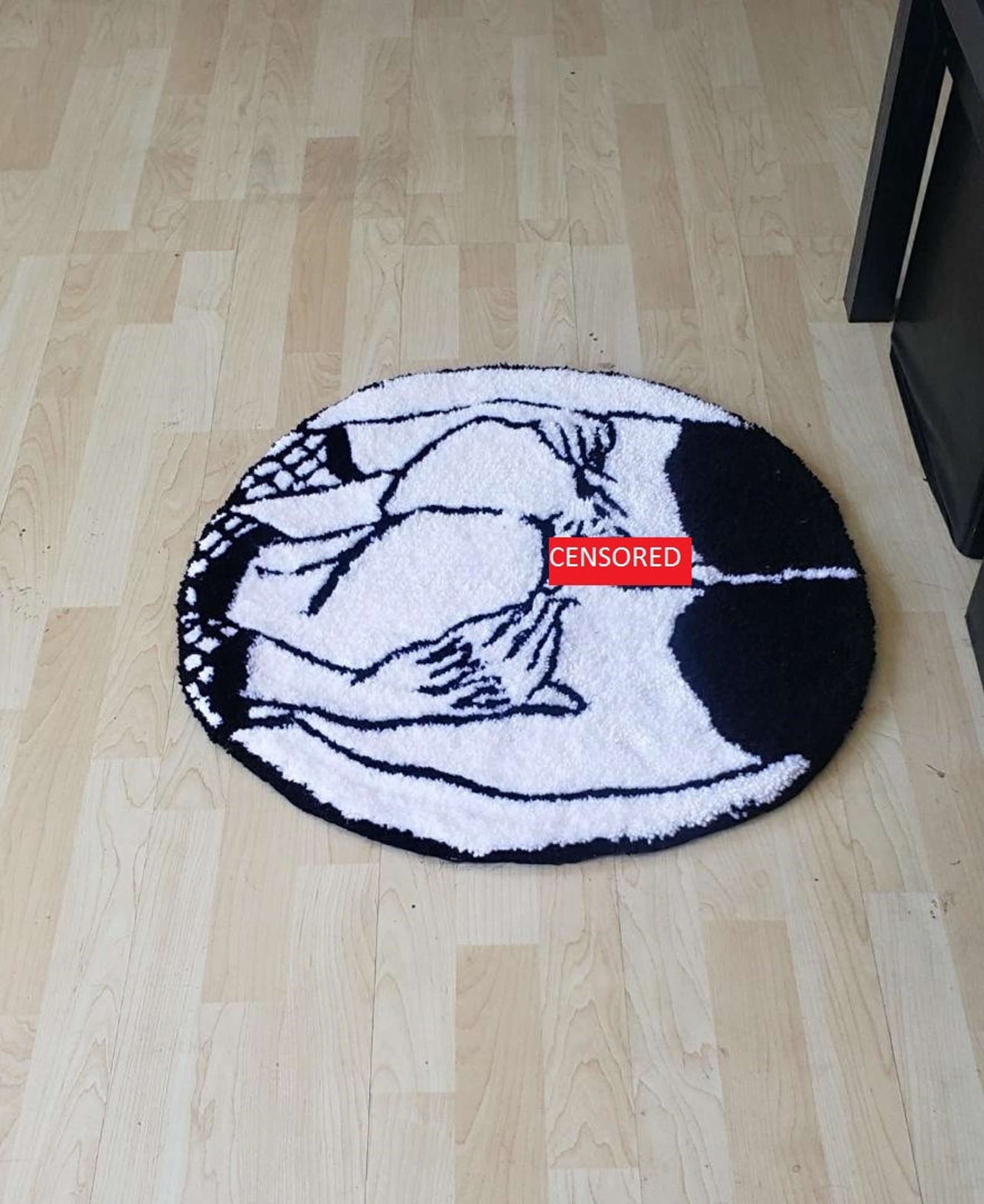Spread Em Sexy Anime Girl Hand Tufted Rug Etsy